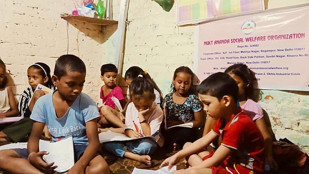 Children participating in a learning activity